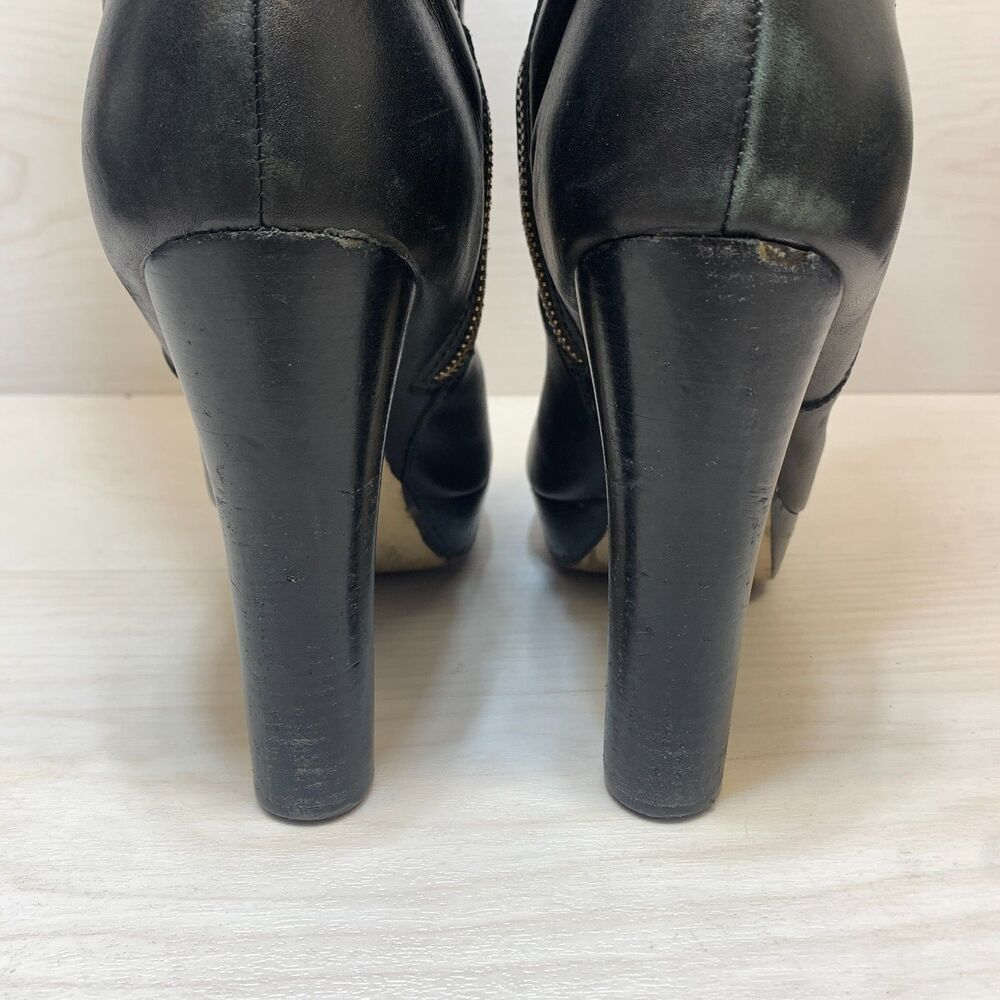 Michael Kors Lesly High-Heel Platform Tall Boots Women's Size 10M Black Leather - Picture 8 of 16